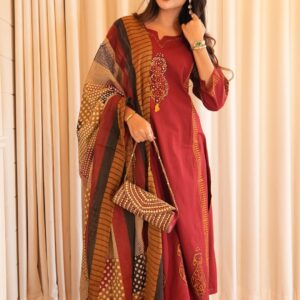 pure cotton suits with cotton dupatta
