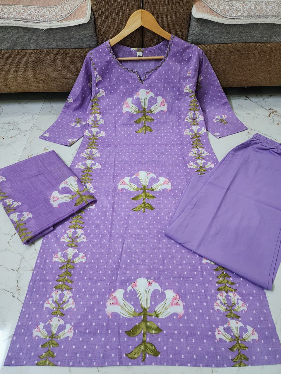 🌸 Floral Breeze Cotton Suit Set - Image 4