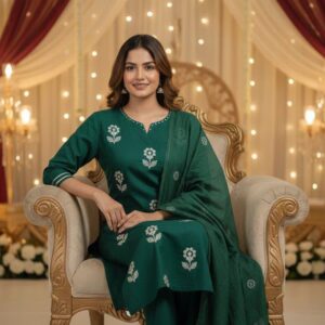 Emerald Noor Cotton Party Wear Suit Set